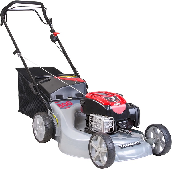 Wide cut online mower